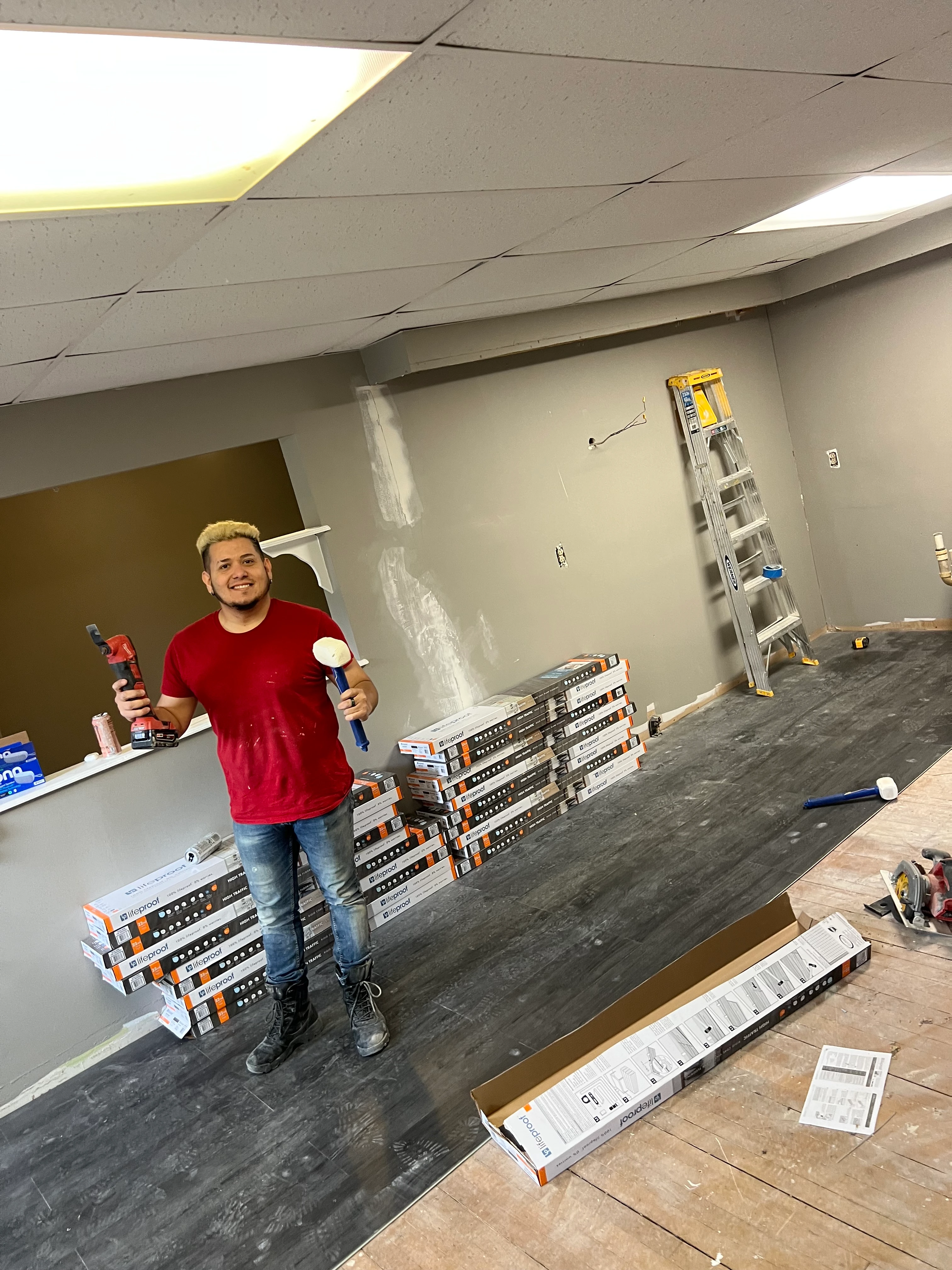 Interior renovation — finished space
